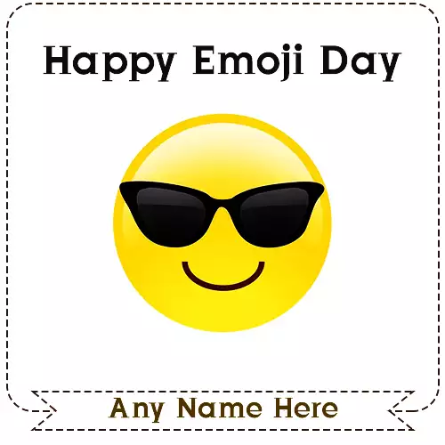 Happy Emoji Day 2024 Pictures With Name